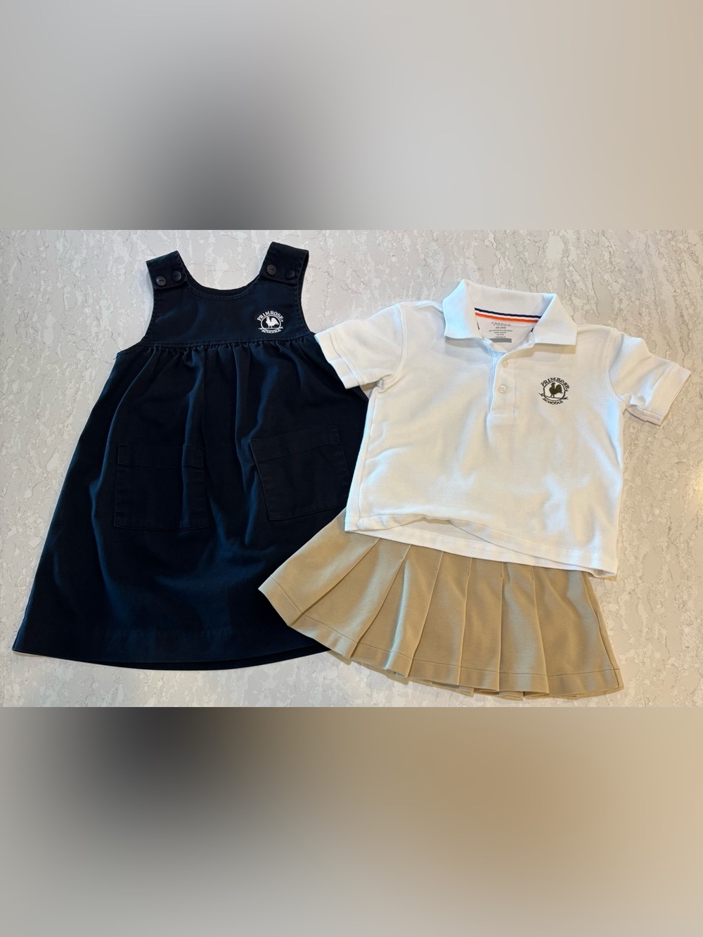 Primrose Dennis Uniforms. 3 Piece Set. Size YXS (5). Excellent Condition.